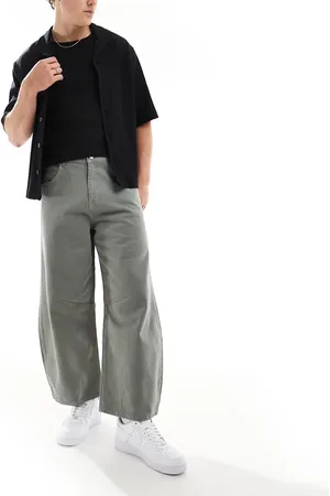 ASOS Grå oversized bukser