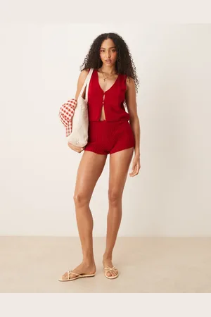 ASOS Bianca - vest med knapper - Del af sæt-Neutral
