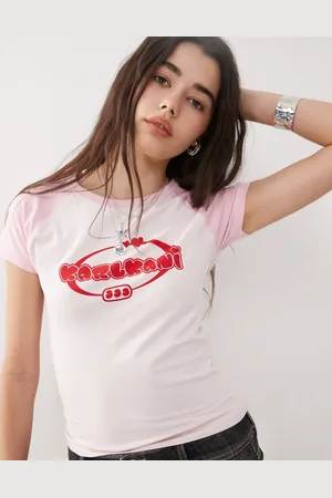 Karl Kani Hvid baby-T-shirt med signatur- og hjertelogoer