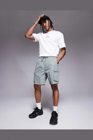 River Island Lysegrønne cargoshorts med stretch