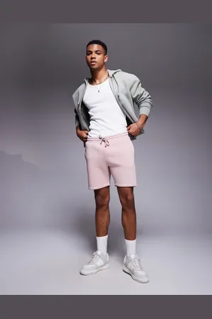ASOS Gråbrune skinny-jerseyshorts-Lyserød