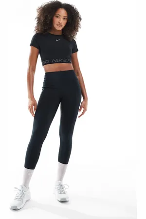 Nike Universa Dri-FIT - Sorte leggings med lommer og høj talje i 7/8-længde