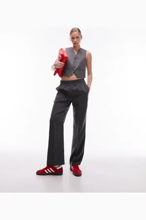 Topshop Grå og skræddersyet vest i slim fit