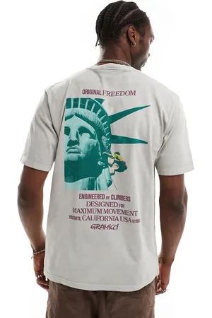 Gramicci Pigmentfarvet T-shirt med 