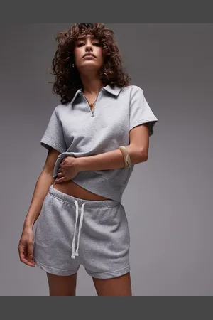 ARKET Grå pull-on-shorts i ren sweatshirt-bomuld