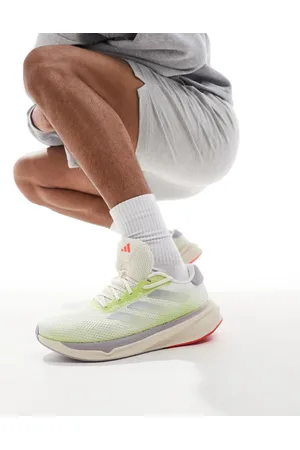 adidas Adidas Running - Supernova Stride - Sneakers i offwhite og limegrøn