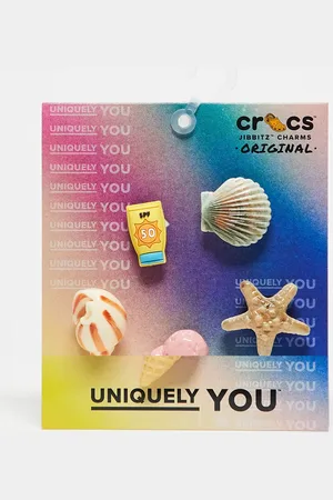 Crocs X ASOS - Beach Vibes- Pakke med 5 jibbitz