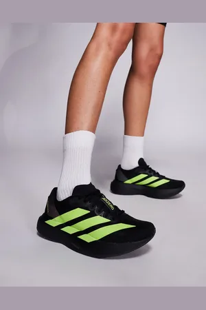adidas Adidas Running - Adizero EVO SL - Sorte sneakers med neongule detaljer