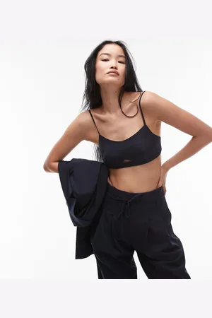 ASOS Marineblå skræddersyet bralette med nålestriber-Multifarvet