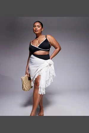 ASOS ASOS DESIGN Curve - strand-sarong med frynser
