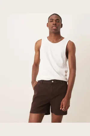ASOS Brune skinny-chinoshorts i kortere længde