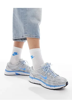 Nike P-6000 - Unisex - Sneakers i blå/metallisk sølvfarve