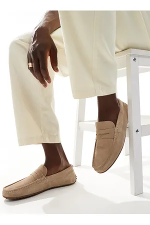 ASOS Køremokkasiner i ruskind-Neutral