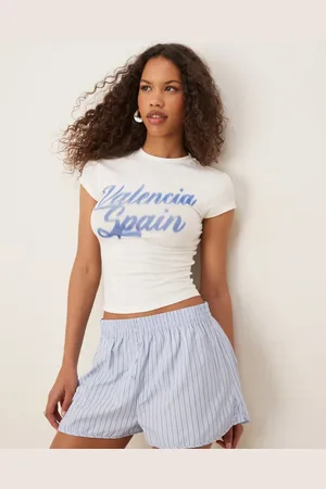 ASOS Cremehvid baby-T-shirt med 