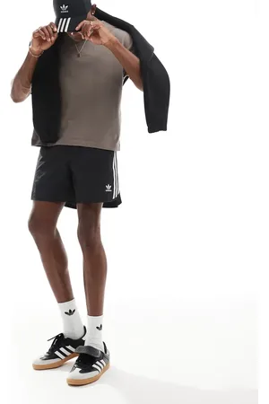 adidas Sorte løbeshorts med 3 striber