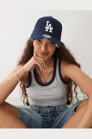 New Era LA Dodgers - Mørkeblå trucker-kasket i denim