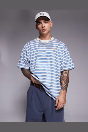 adidas Blå T-shirt med striber