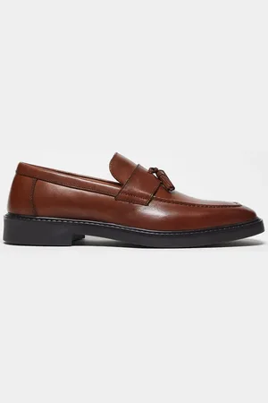 ASOS Loafers i lysebrunt læder med kvaster