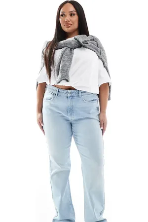ONLY Lyseblå jeans med vide ben