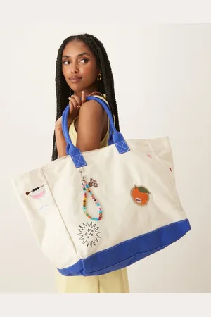 Beck Söndergaard Becksöndergaard - Camila - Tote-taske i lærred med print af mærker