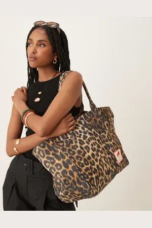 Beck Söndergaard Becksöndergaard - Camila - Tote-taske i lærred med leopardprint