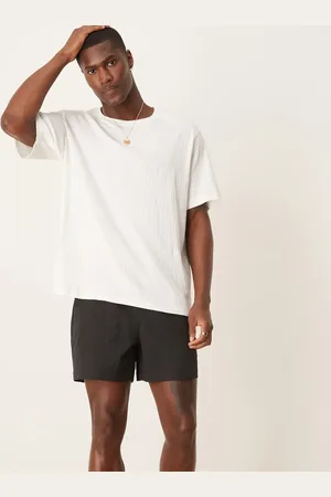 ASOS Sorte korte shorts med striber-Marineblå