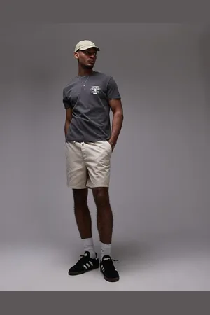 Tommy Hilfiger Offwhite løstsiddende shorts i twill-Hvid