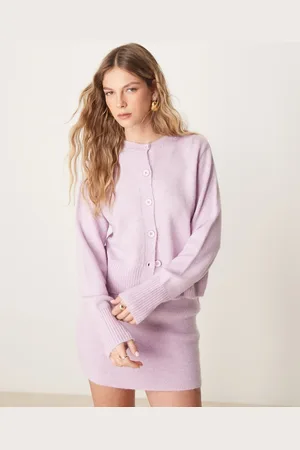 ASOS Syrenfarvet strikket cardigan - Del af sæt-Lyserød