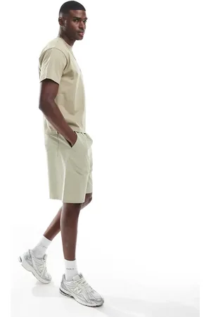 ASOS Lange lyse khaki shorts i ripstop-Neutral