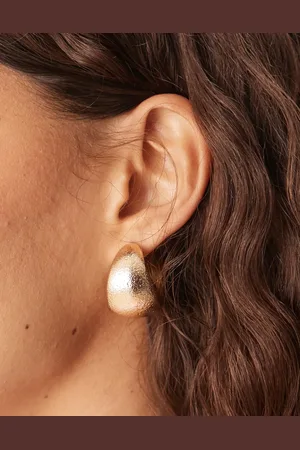 Accessorize Chunky guldfarvede hoop-øreringe