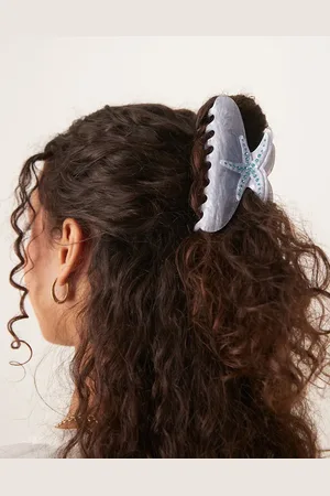 Accessorize Blå og stor hårklemme med søstjernedesign