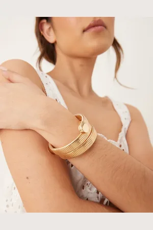 Accessorize Guldfarvet armbånd med omkringgående design