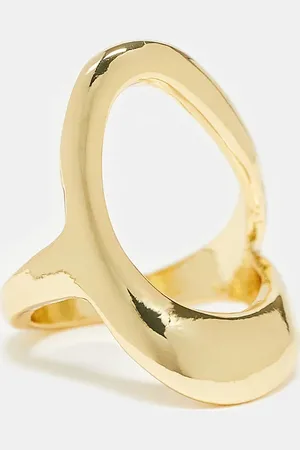 ASOS Abstrakt ring med 14 karat guldbelægning