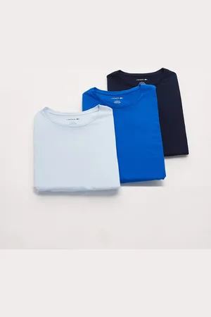 Lacoste Pakke med 3 T-shirts i blå/marineblå