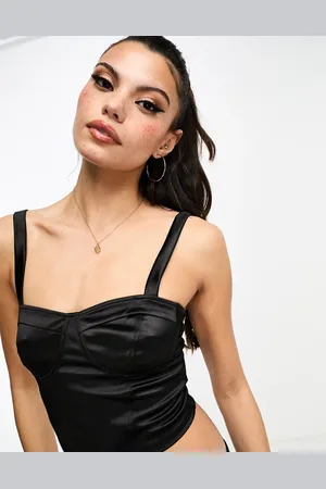 Miss Selfridge Korset-bralette i satin