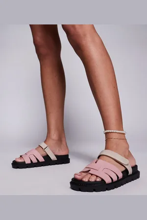 Simmi London Simmi London - Adelle - Lyserøde mule-sandaler med stropper
