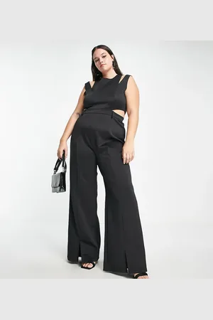 Extro & Vert Plus , skræddersyet jumpsuit med ben med vidde og udskæring
