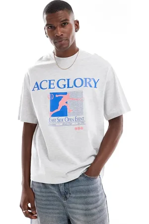 Bershka Race Glory - Grå T-shirt med print
