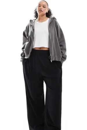 ASOS Curve - Sorte bukser med lige ben