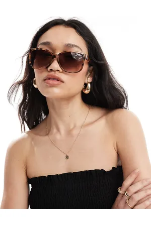 New Look Oversized, runde solbriller i brun