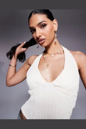 ASOS Halterneck-top med tekstur