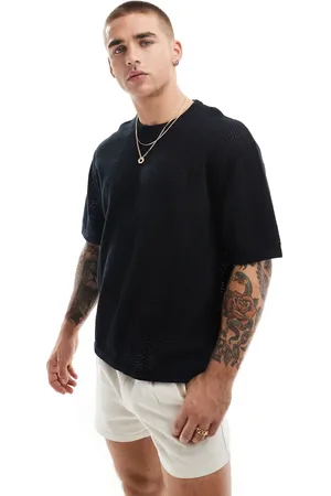 Bershka T-shirt med sildebensmønster