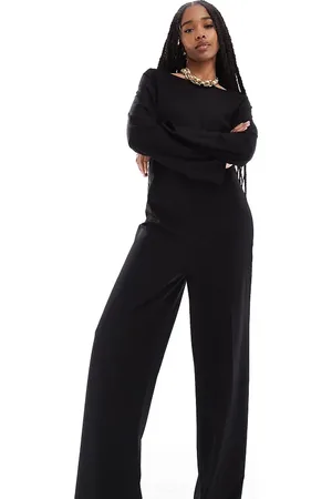 ONLY Løstsiddende jumpsuit med dyb, rund udskæring på ryggen