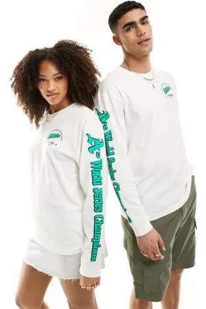 47 Brand Unisex - Top med lange ærmer og print i rå
