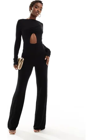 ASOS Jumpsuit med lange ærmer og nøglehulsdetalje