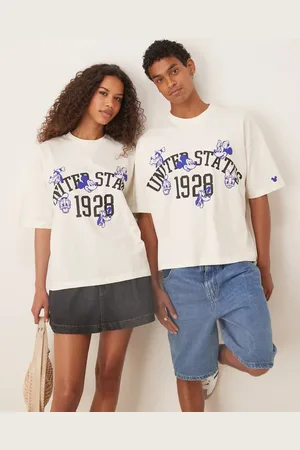 ASOS Disney - Unisex - Oversized og beige T-shirt med 