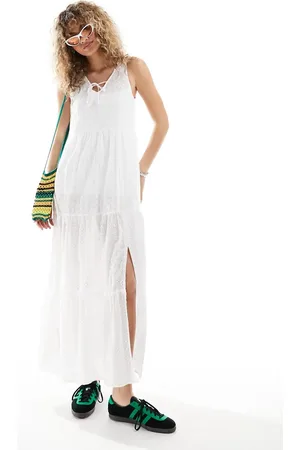 Daisy Street Afslappet maxikjole i boho-stil i med broderi