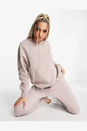 Nike Phoenix Fleece - Gråbrun sweatshirt
