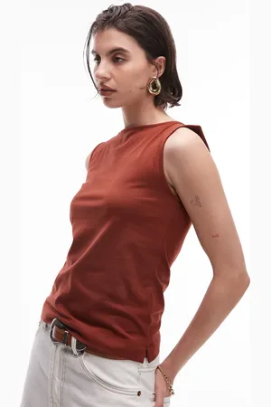 ARKET Tanktop i jersey med bådudskæring