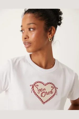 Miss Selfridge Baby-T-shirt med "Mon Cheri"-print